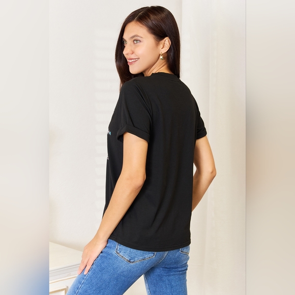 Simply Love Graphic Short Sleeve T-Shirt - Picture 2 of 8